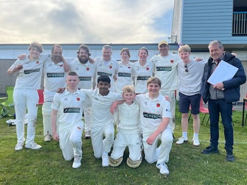 Victory for the Third XI!

It's victory for the Threes as they chase down 139 for a five wicket win over Poole Town Cricket Club Fifth XI!