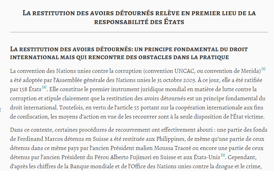 Cecile Marcoux (Marie) (@cecilemarcoux1) on Twitter photo La restitution des avoirs détournés relÚve de la RESPONSABILITE (ce gros maux <a href="/E_DupondM/">Eric Dupond-Moretti</a> ) des ETATS (en principe c'est nous..) et ici si la Suisse a toujours agit, le "problÚme" a toujours été français ! Pourtant curieusement c'est1 traité signé à Cannes <a href="/davidlisnard/">David Lisnard</a> La restitution des avoirs détournés relÚve de la RESPONSABILITE (ce gros maux <a href="/E_DupondM/">Eric Dupond-Moretti</a> ) des ETATS (en principe c'est nous..) et ici si la Suisse a toujours agit, le "problÚme" a toujours été français ! Pourtant curieusement c'est1 traité signé à Cannes <a href="/davidlisnard/">David Lisnard</a>