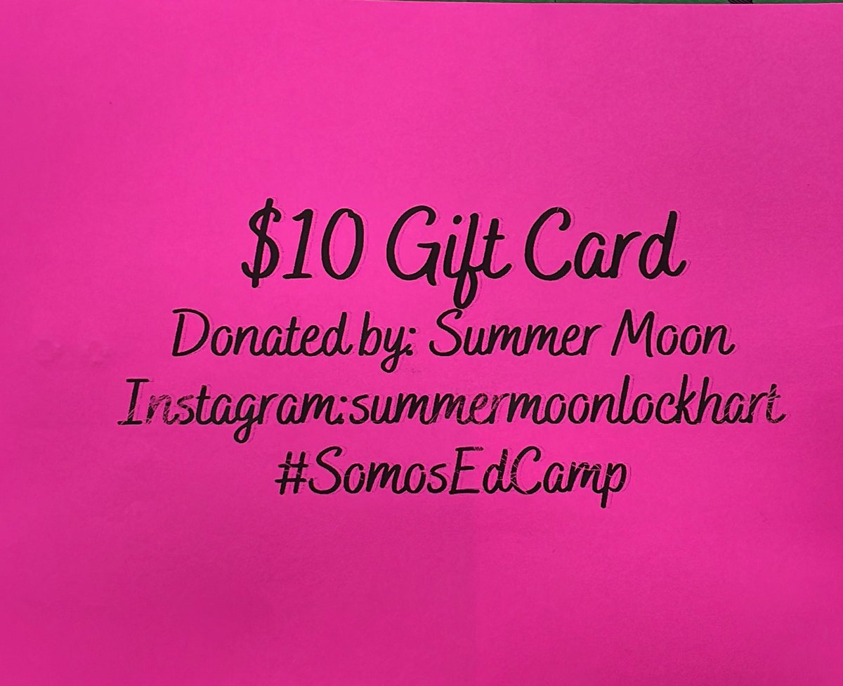 Thank you Summer Moon! #SomosEdCamp <a href="/SummermoonCB/">Summermoon Coffee</a> Lockhart