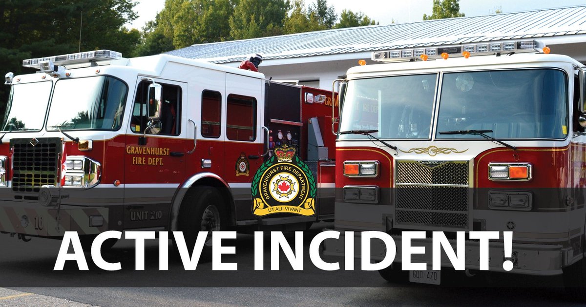 GravenhurstFIRE on Twitter "Crews are on scene of kitchen fire in an apartment attached to a