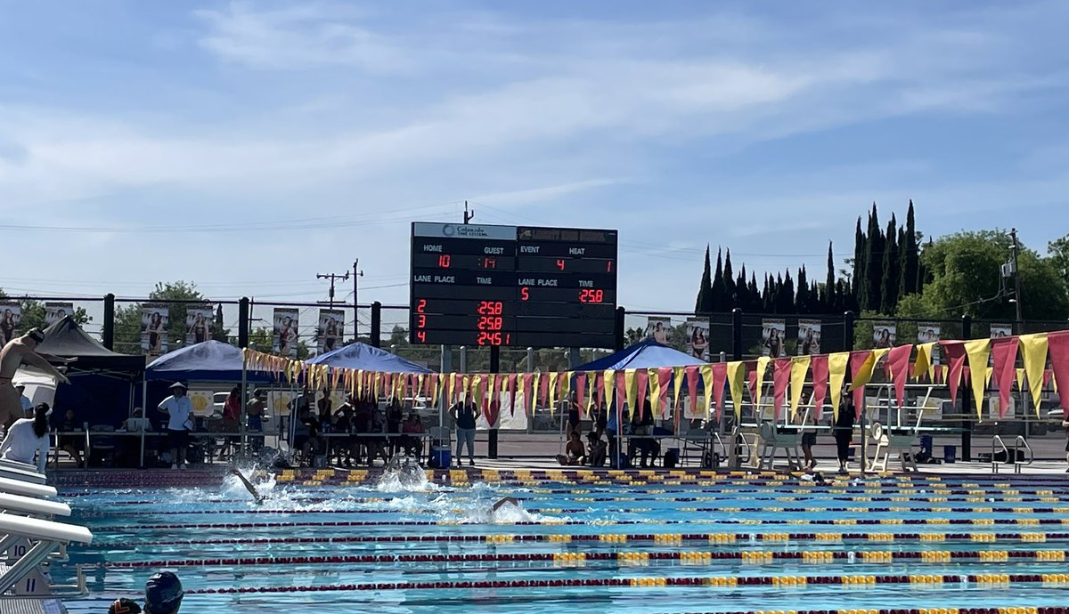 First up today…BVAL Swim Finals. Let’s go Patriots 💙💛 <a href="/HeritagePats/">Heritage Athletics</a>