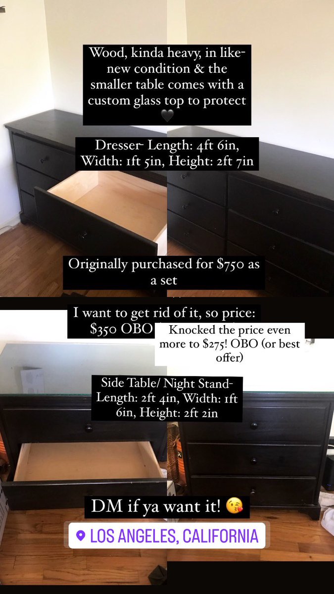 sidialexander's tweet photo. Knocked the price down to $275 OBO

Must be able to pick up in LA! https://t.co/1nFz7EiMN4