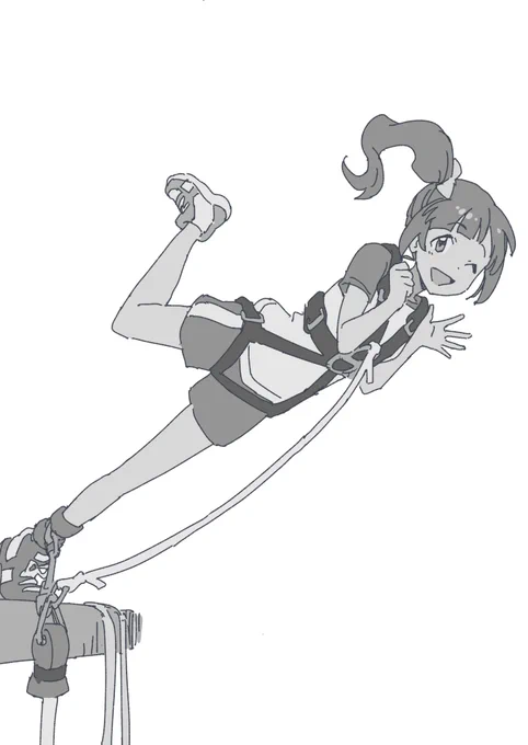 ウキウキで飛ぶバンジー響子