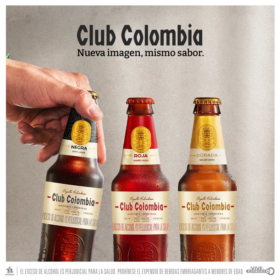 ✨Únicamente aquí hacemos de lo bueno algo mucho mejor. Conoce la nueva imagen de Club Colombia. #NuevaImagenMismoSabor.