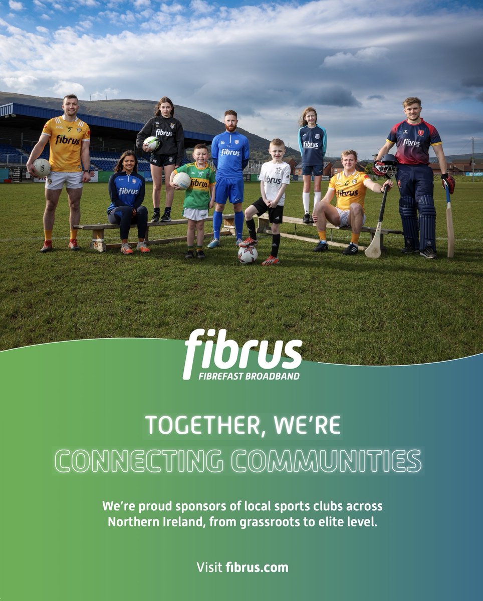 Thanks @FibrusFullFibre - and all our fantastic sponsors. Without your support we simply couldn't deliver the sporting opportunity that we do in our local community. Aiming to have >100 juniors playing at Dundrum this summer...if it ever stops raining! 🌞 (Looking good James!)