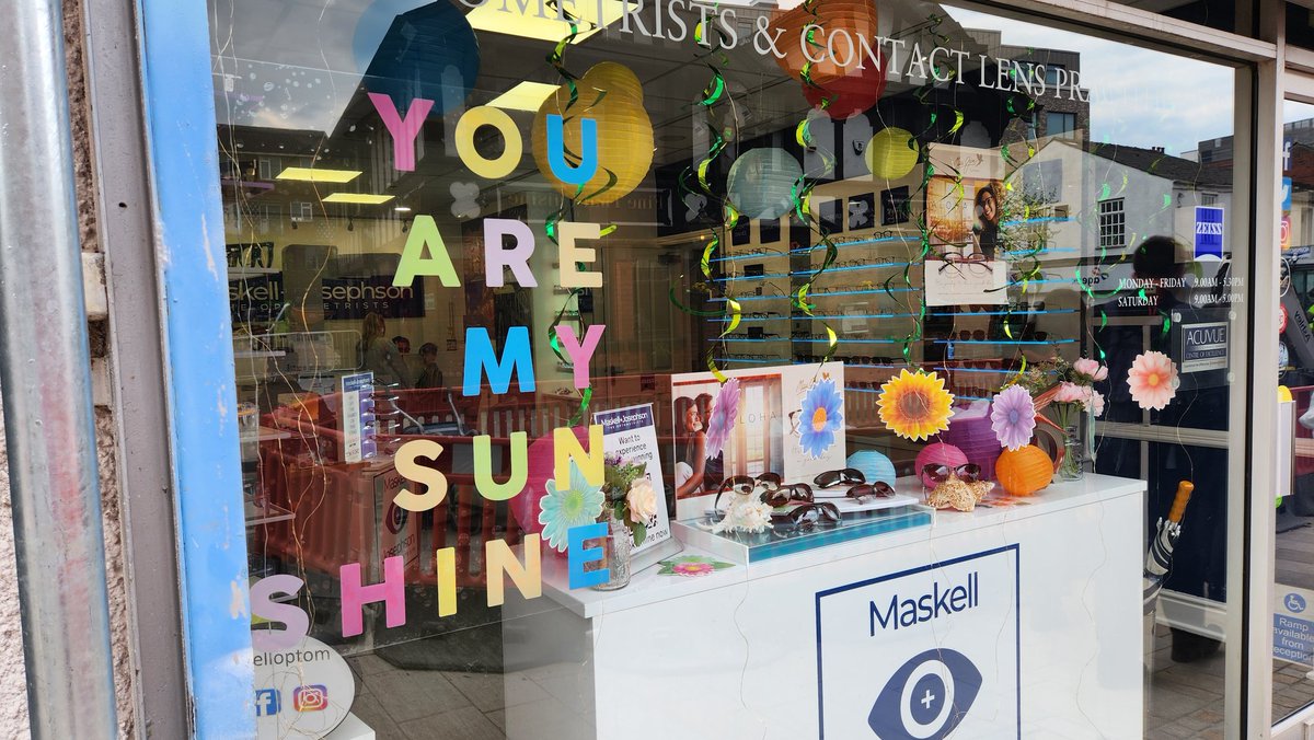 MaskellOptom's tweet image. You are my sunshine. #SpringWindow all finished. All we need is the sunshine now. #Altrincham