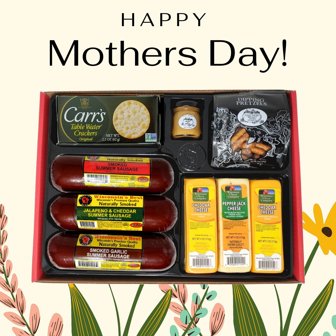 CheeseSausageCo's tweet photo. The gift that is sure to make your mom smile! 

https://t.co/sciPRQ8weO

#MothersDay #Wisconsin #Cheese #Delicious https://t.co/LbuvDt4bmj