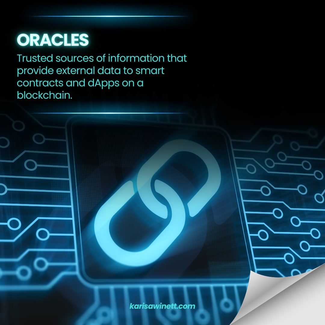 RogueTacticsWin's tweet image. These decentralized systems provide external data to smart contracts on the blockchain, allowing for real-world events and data to be utilized in blockchain applications.📊💻 🔓🚀 #BlockchainBasics #RealWorldIntegration #DecentralizedSystems
