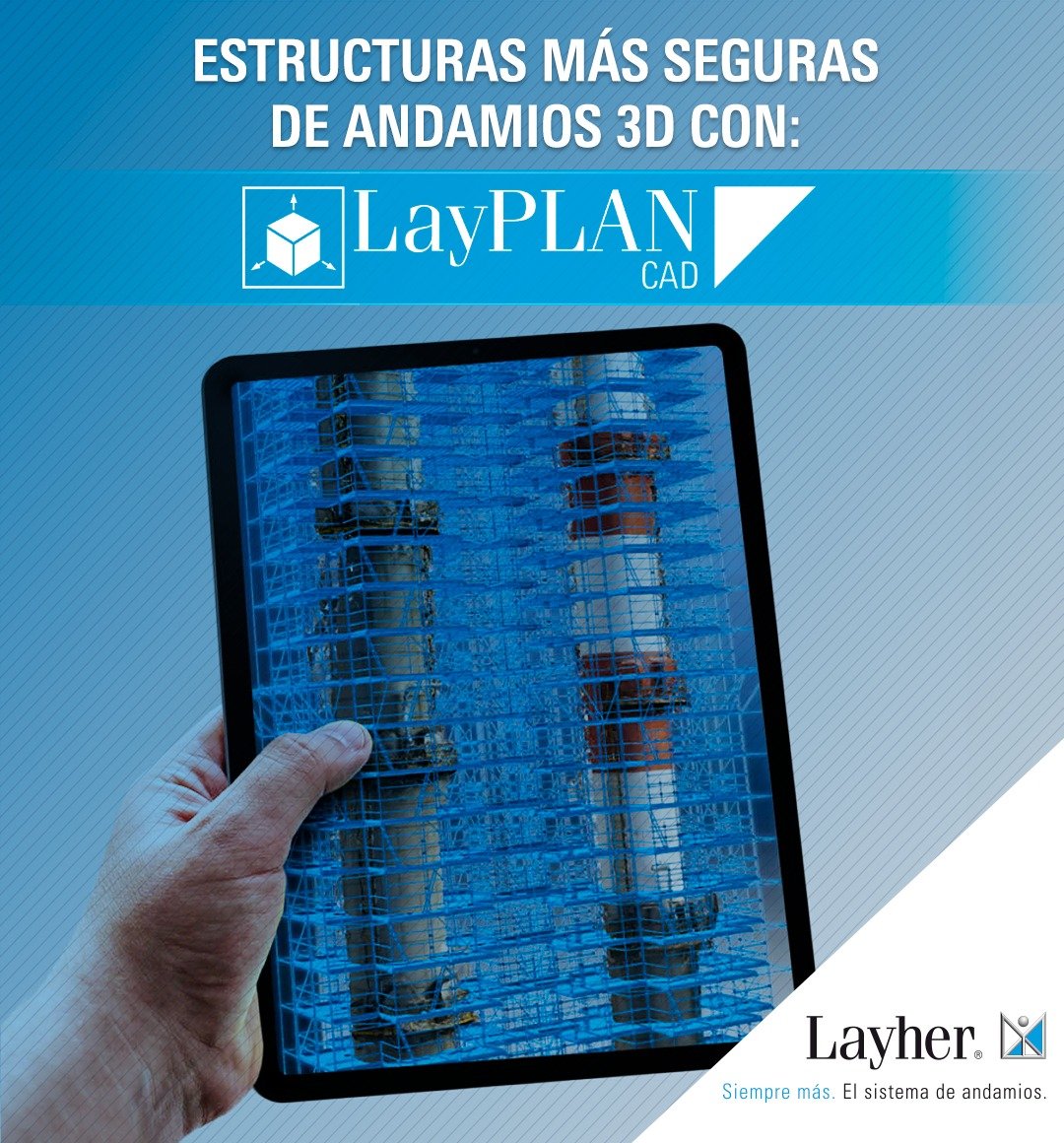 LayherPeru's tweet photo. 🔵 Para montajes seguros y perfectos, ¡LayPLAN CAD es la solución!
☑️ Planifica estructuras de andamios en 3D y reduce el 99% de margen de error desde lo más sencillo hasta los más complejo facilitando su montaje y seguridad en todo momento.
🔝 ¡Vivimos el futuro con #LayPlanCAD! https://t.co/dMvJEjUHi9