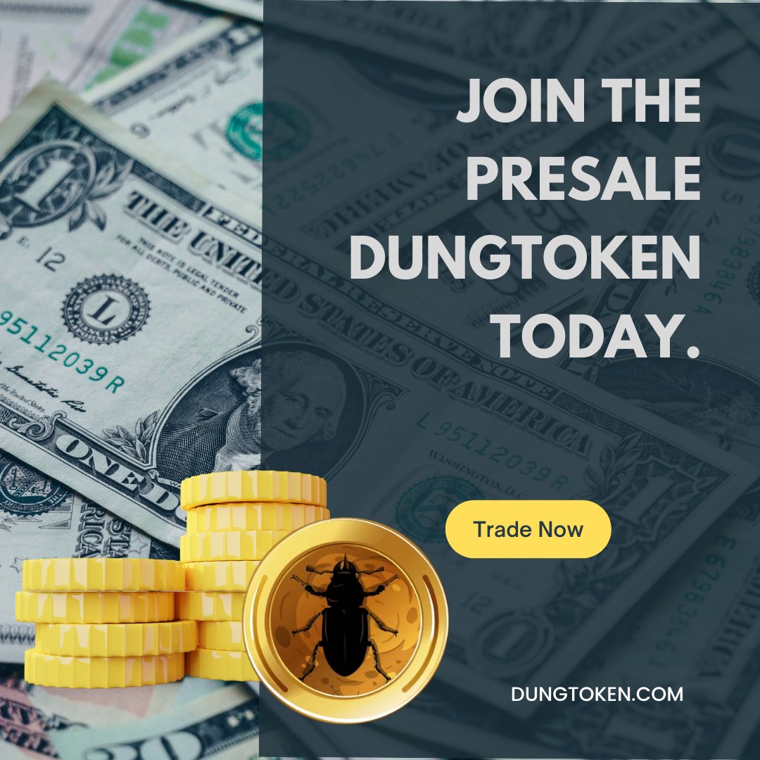 🚨 Don't miss out on the DungToken presale!
#trendingcoin #CryptocurrencyNews #lowfee #presale #Bitcoin2023 #metaversenews #CryptoTwitter #metaversedog #blockchain