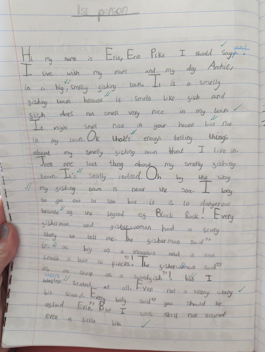 MsCroft2425's tweet photo. Year 2 have enjoyed studying our golden thread author @Joetoddstanton and The Secret of Black Rock - we retold the story from Erin's perspective. Here's a thread of our work. @SpaldingPriAcad @InfinityAcad https://t.co/UBYp7TXDdM