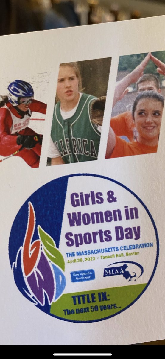 Wilmington_AD's tweet photo. Wilmington High School was very excited to have Hannah Bryson and Eva Boudreau attend the National Girls and Women in Sports Day. Great job representing our school and community. @cookejournalism @WHSGendron @SuperWPS https://t.co/qBsRlVfKd4