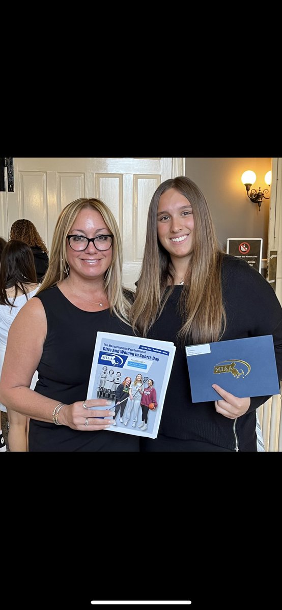 Wilmington_AD's tweet photo. Wilmington High School was very excited to have Hannah Bryson and Eva Boudreau attend the National Girls and Women in Sports Day. Great job representing our school and community. @cookejournalism @WHSGendron @SuperWPS https://t.co/qBsRlVfKd4