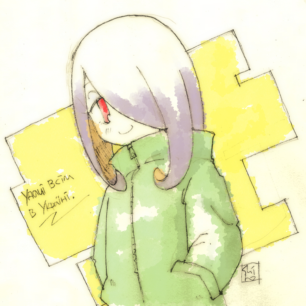 スーシィ・マンババラン 「ふてぶてすしこ(・×・) #LWA_jp #Ukraine」|し ろ（ 築 ５ ６ 年 ・ 心 不 全 療 養 中 ）のイラスト