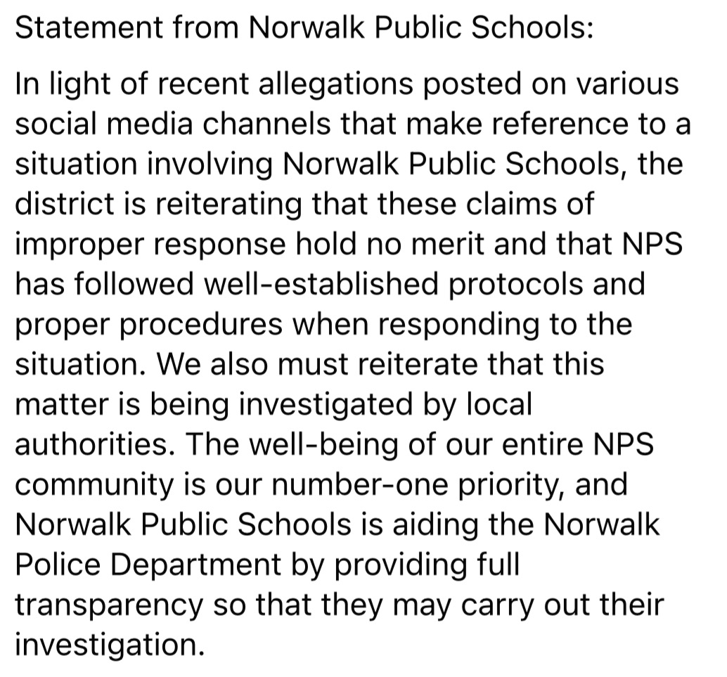 A statement from NPS:
