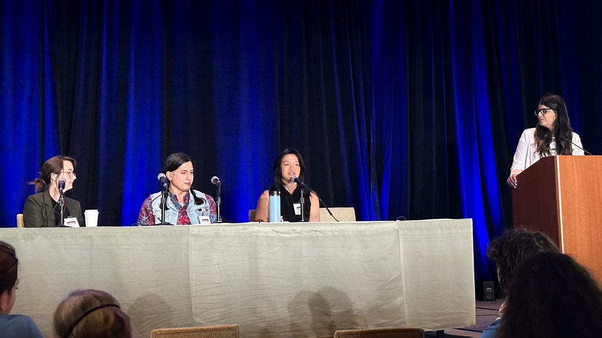 KalinaNewman's tweet photo. If you’re not at the #PLASummit23 listening to @heyadiana, @paostrology, @SatansJacuzzi &amp; @mel_buer speak on this moment we’re in at the intersection of media &amp; the labor movement wtfya https://t.co/RvHIyqTLev