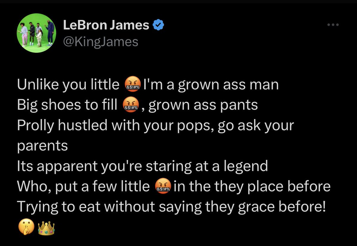 pissed off LeBron?? Oh ya, ring 5 definitely on the way