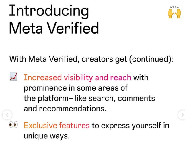 ravdotai's tweet photo. Everything You Need to Know About @MetaAI  Verified
@facebook Read More: https://t.co/E91BRATYGn
Meta Verified is a subscription bundle on Instagram or Facebook that includes a verified badge that authenticates your account with government ID https://t.co/KQT50nZQCM