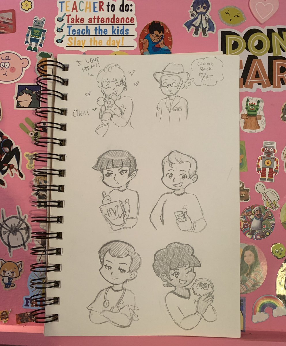 toongoth's tweet photo. A real sketchbook wow. Imagination movers, puyo Tetris and Star Trek at the same time https://t.co/QVolVsmCKf
