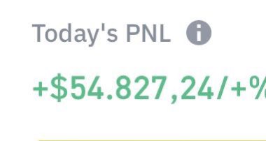 50,000$'lık ALPHA aldıktan sadece 2 gün sonra coin %100 yapınca günlük PNL bu.. 🔥  

Evet 2 günde kazanç 1,2 Milyon TL.. Geçen günki Audio ve Ontology kârım kadar..  

@cryptotroia kazanmaya ve kazandırmaya devam edecek! 💸

#Bitcoin #BTC #altcoin