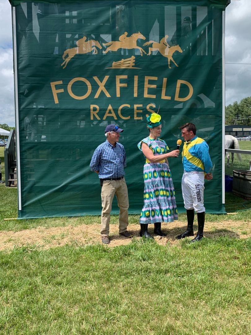 Race 2: Ratings Handicap Hurdle sponsored by <a href="/Devils/">Dex</a> Backbone Brewing Company @Bold Rock and @Virginia Eagle Distributing | #7 Hooroo, Owner Fearnought Farm, LLC, Trainer Doug Fout, Jockey Barry Foley. *Official <a href="/JumpingwithNSA/">NSA</a> results will be announced later this week.