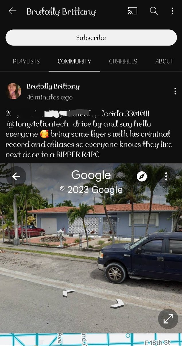 AmyLouWho13's tweet photo. I'm Losing Faith in the YouTube "Report" button as well as T.O.S altogether. Posting another Creators FULL Address to incite people go to his home is OK? @YouTube  @TeamYouTube  FFS PLEASE Look At her channel!! Reporting gets NOTHING Done https://t.co/tr9lOqxglw https://t.co/OQI5gVP2gI