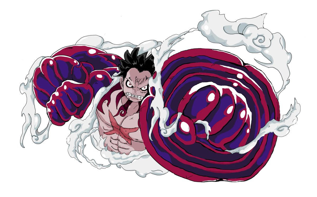 Harvtee's tweet photo. One Piece spoilers - 

I could have done more with this but i finished like 3 weeks ago and cannot bring myself to draw a backdrop https://t.co/D8hDBghQPH