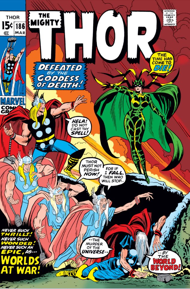The Mighty Thor #186, 1971. #MarvelADay #Thor186
“Worlds at War!”
Writer: Stan Lee
Pencils: John Buscema
Inker: Joe Sinnott
Cover: John Buscema/Joe Sinnott https://t.co/GgPi1xC1tO