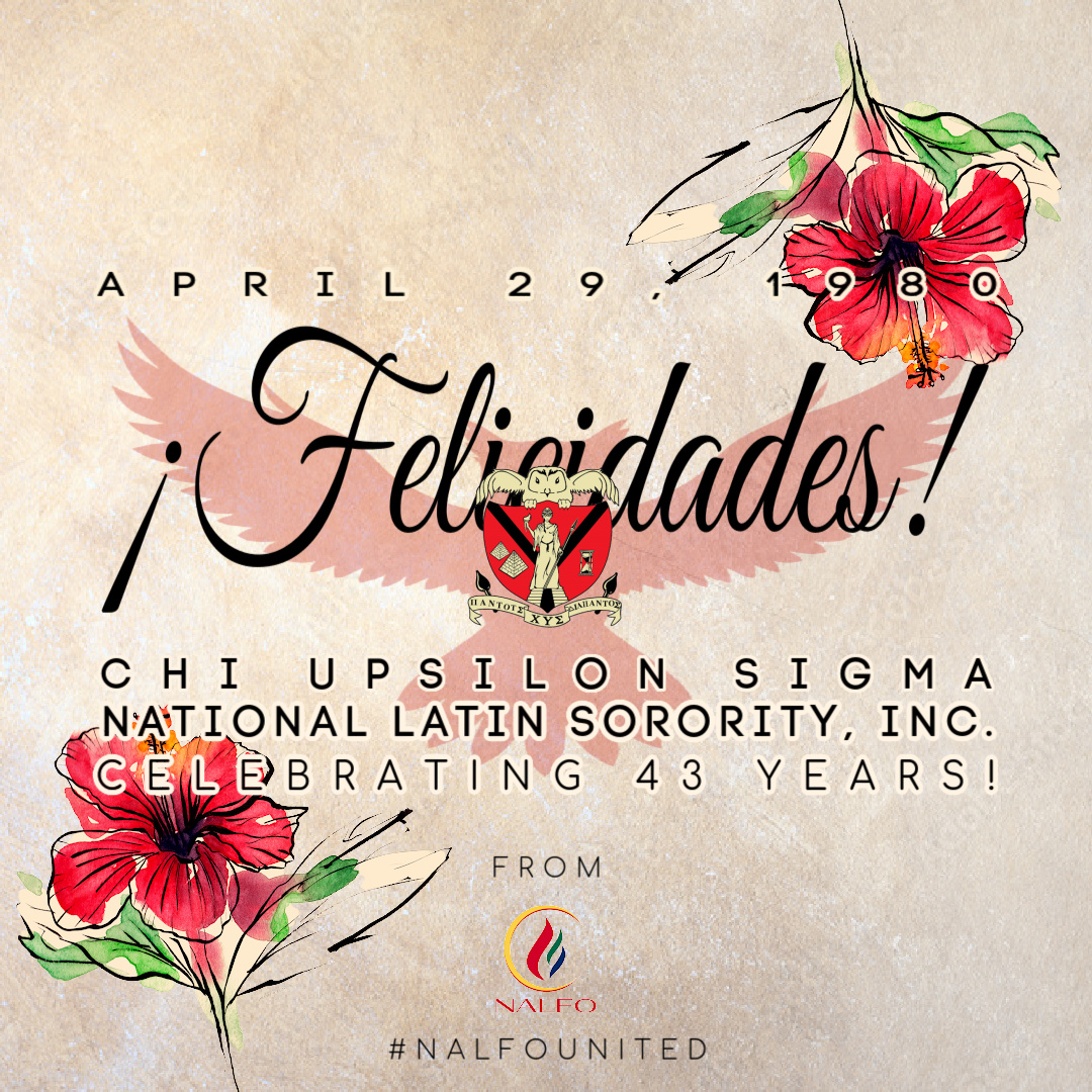 Happy Founders' Day to Corazones Unidos Siempre, Chi Upsilon Sigma National Latin Sorority, Inc.! #CUS was established on this day 43 years ago at the Rutgers University. Let's wish the Women of Wisdom a big congrats on their special day! 🦉❤️🖤🌺
#ChiUpsilonSigma #ΧΥΣ