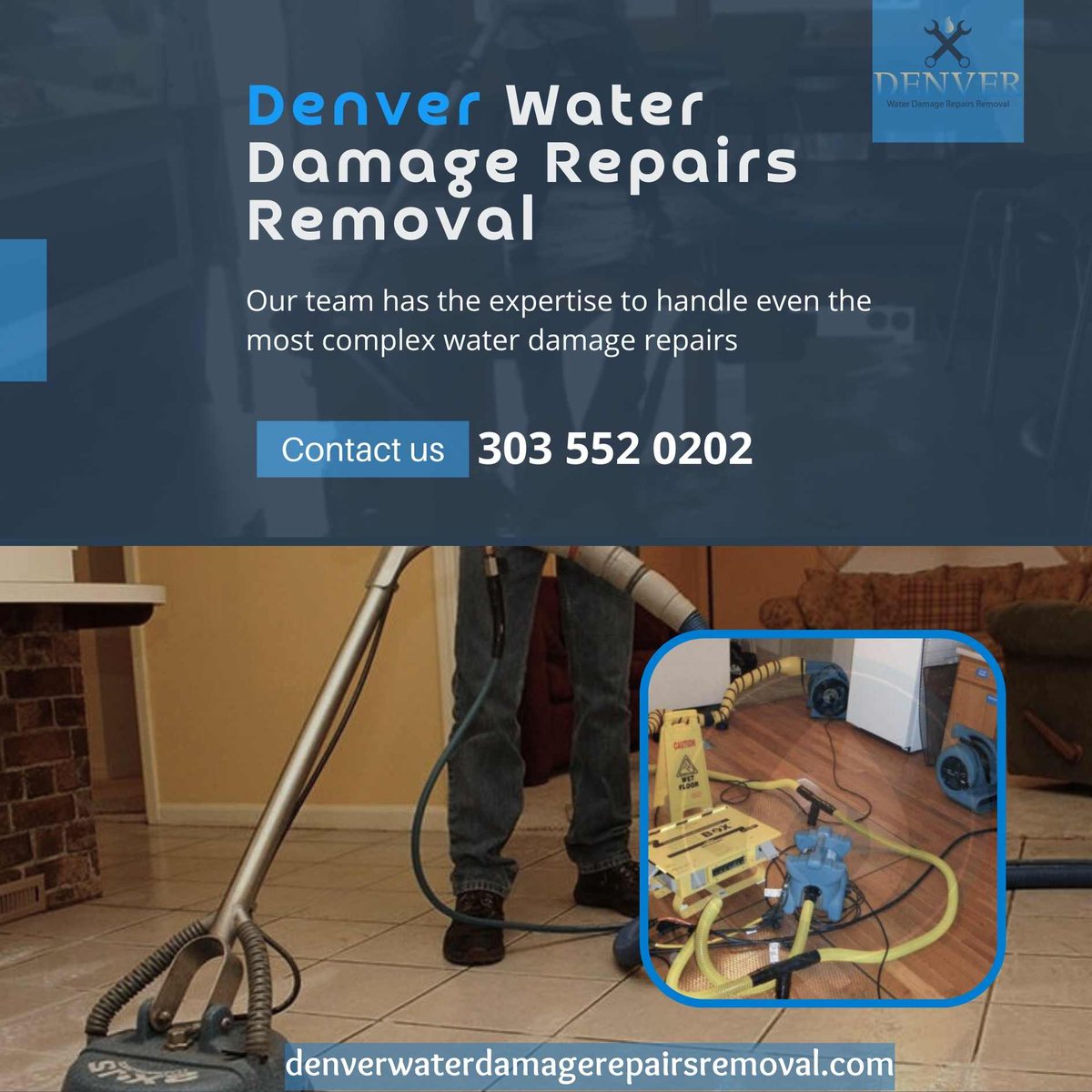 RepairsDenver's tweet photo. Top Water Damage Repair &amp; Removal Company in Denver for Commercial, Residential &amp; Emergency Damage
Call us 303 552 0202
Visit https://t.co/ydJsq7G0sr

#DenverWaterDamage #WaterDamageRepair #WaterDamageRestoration #FloodDamageRepair #DenverRestorationServices #EmergencyRestoration https://t.co/fNdF4r2S86