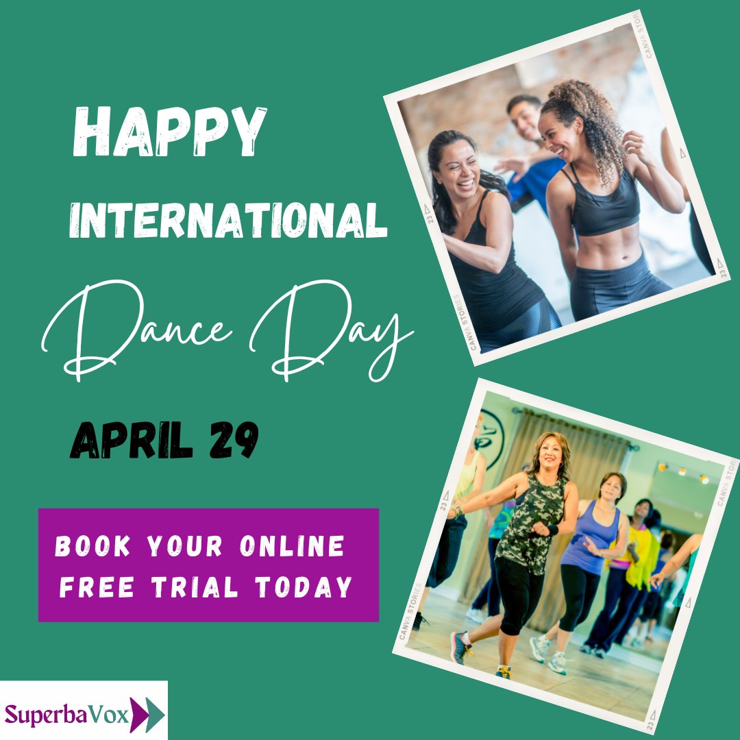 SuperbaVox's tweet photo. Let's groove together and celebrate the joy of dance on this International Dance Day!

Book your Online Free Trial Today:
https://t.co/HanX31Q3ED

#musiclessons #onlinelessons #onlinemusiclessons #onlinemusicschool #preschoolmusic #voice #guitar #piano #ukulele #acting #singing https://t.co/aT9GHVowc6