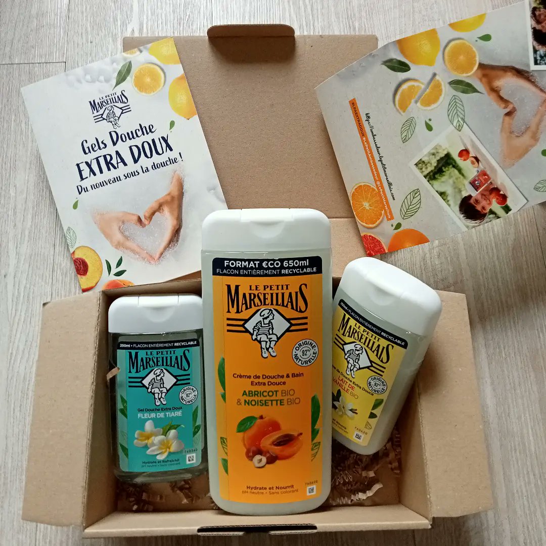 missyforiou's tweet photo. Pack Extra Doux Le Petit Marseillais 💛🧡🩵 #lepetitmarseillais #lpaextradoux #lepetitambassadeur #geldouche #skincare #bathroom #Ambassador #cremededouche #beauty https://t.co/b5SmvDkENC