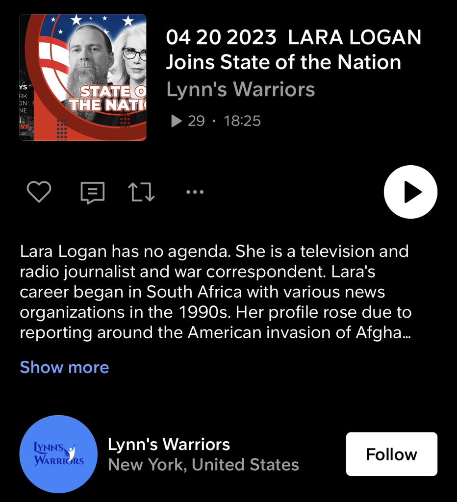 Lara Logan on Twitter