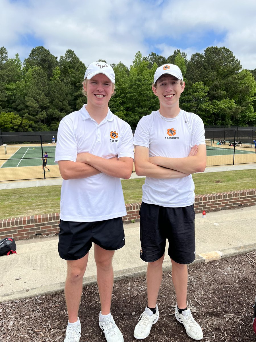 GNRC Doubles🎾: Congrats to Eric Scheer and Miles Hudock for qualifying for 4A East Regionals! #RollBengals