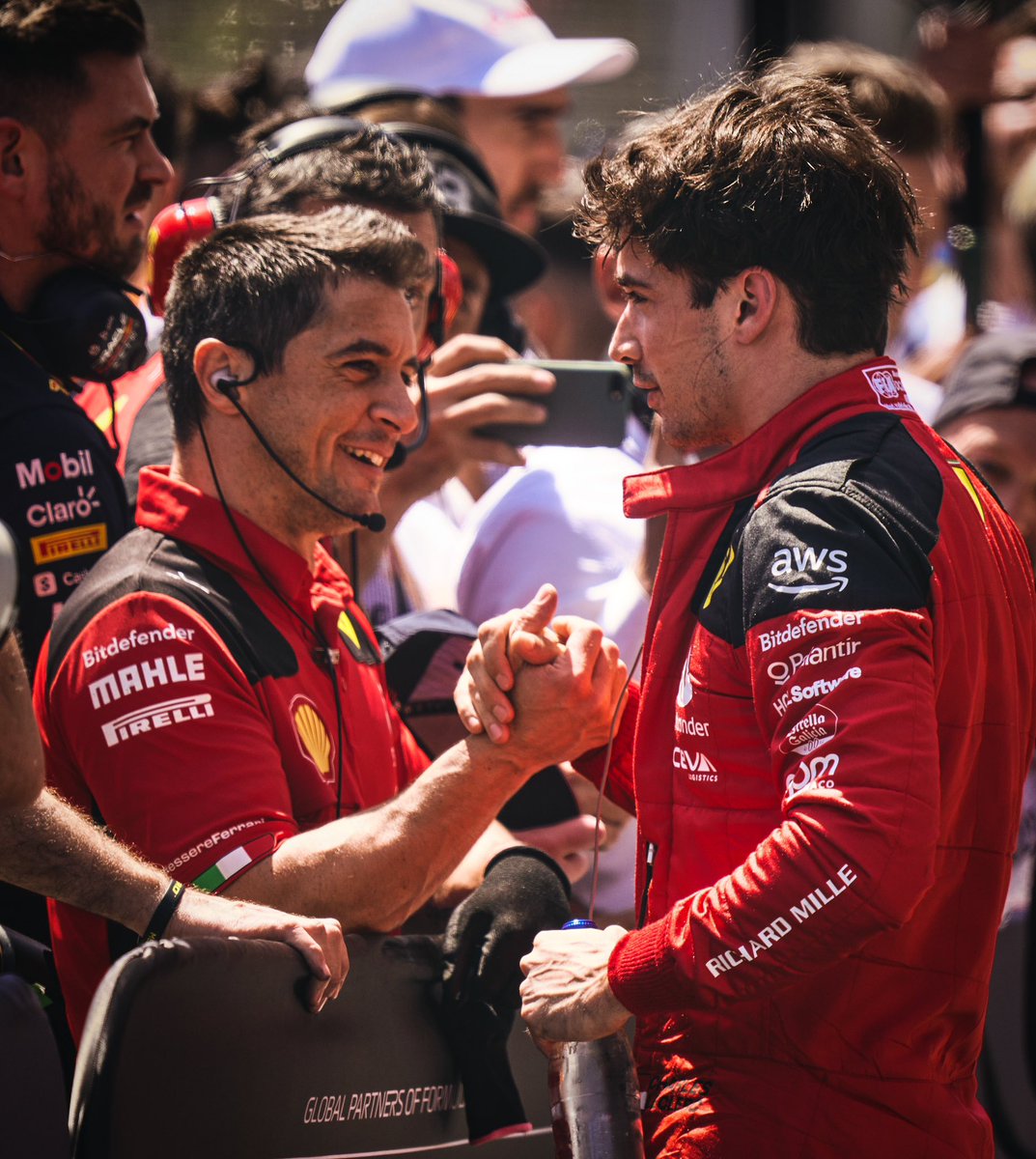 Charles_Leclerc's tweet photo. Not fast enough yet, but it is a step forward. I’ll give it all tomorrow as always 👊 https://t.co/V6qDeLyucP