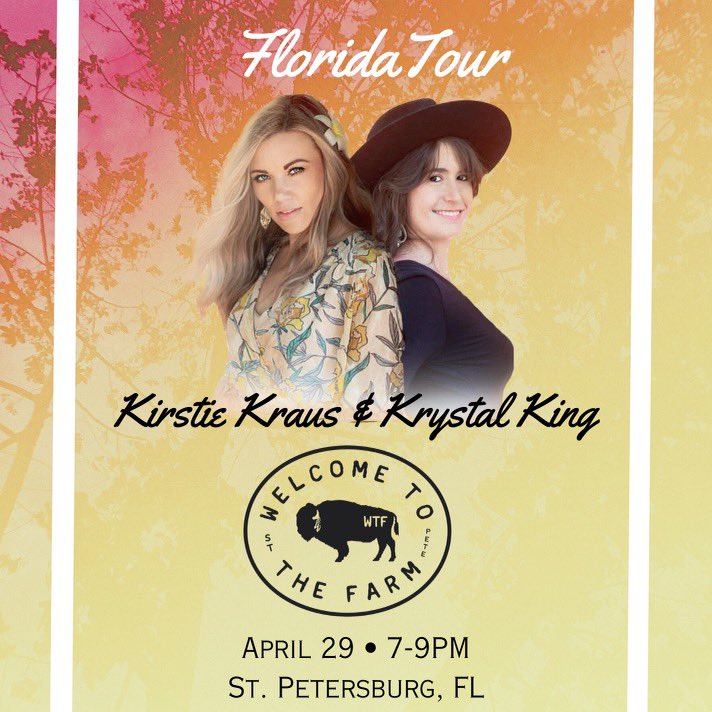 KirstieKraus's tweet photo. Love your job & you’ll never work a day in your life 😉😍
Back to back shows this wknd at @thefarmstpete with @KrystalKingMus1
Saturday Acoustic
Sunday Full Band 🎸
#welcometothefarm #florida #floridatour #fullband #troprock
@ChaseRiceMusic #chaserice https://t.co/l8hL2IdoLA