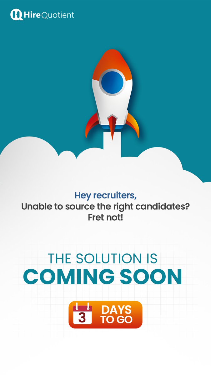 HireQuotient_'s tweet photo. That's right! 3 more days to go.

#talent #sourcing #talentsourcing #talentacquisition #talentsearch #ai #automation #sourcing #automateyourhiring #fairhiring #aipower #RecruitmentSuccess

#hirequotient #HireQuotientTalentSourcing https://t.co/nUhBzWQV72