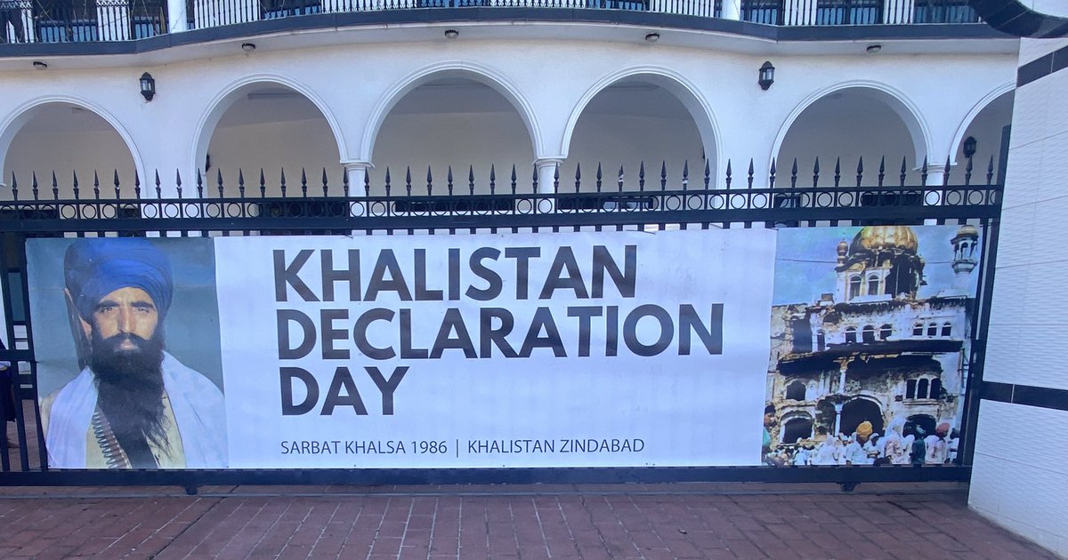 NimraChoudhar20's tweet photo. KHALISTAN DECLARATION DAY
Sikhs around the world commemorated the 37th anniversary of Khalistan's Declaration of #Independence on 29 April. The declaration was made in 1986 as a response to the exploitation and looting of #Punjab's resources, 1/4
#sikhsovereignty #khalistanDay https://t.co/PLVDrdERq4