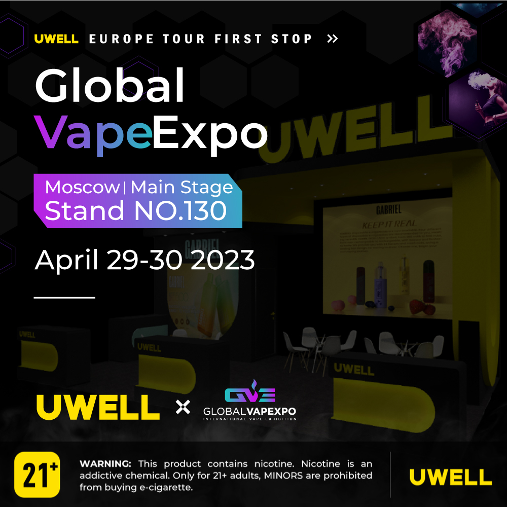 Uwelltech's tweet photo. GLOBAL VAPEXPO MOSCOW has officially opened! Come and meet us!

GLOBAL VAPEXPO MOSCOW
Time: From April 29th-30th
Booth No.: 130

To Enter
-Pls comment "GVE" if you were at the show, if not, comment "UWELL".
-@5friends

Prize
-5fans
-One Caliburn GK2 VISION

End Date
-5.2 https://t.co/WFJlPBOTxK