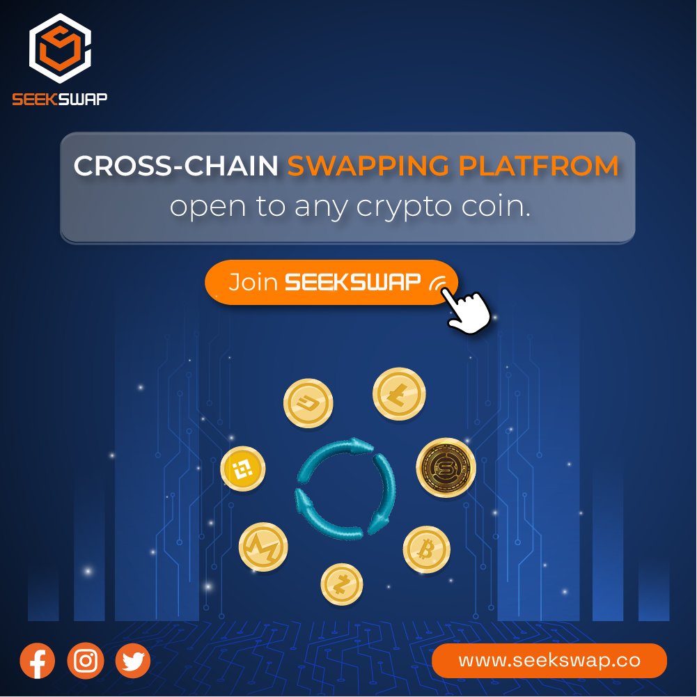 Seekswap's tweet image. Unleash the Full Potential of Your Crypto Portfolio with SEEKSWAP - The Cross-Chain Swapping Platform That Supports Any Coin!
🚀 Stay tuned for more details: seekswap.co
#SeekSwap #CrossChainSwapping #CryptoPortfolio #AnyCoin #BlockchainTechnology