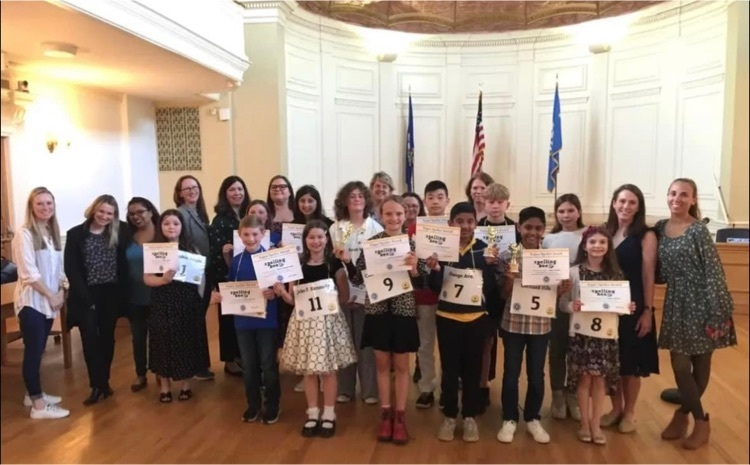 MrsWhitCPM's tweet photo. Congratulation to Calf Pen's Trixie Bredbeck for placing third in the Junior Women's Club Milford city wide spelling bee!  We are Calf Pen proud!! https://t.co/iU9miv8HcN