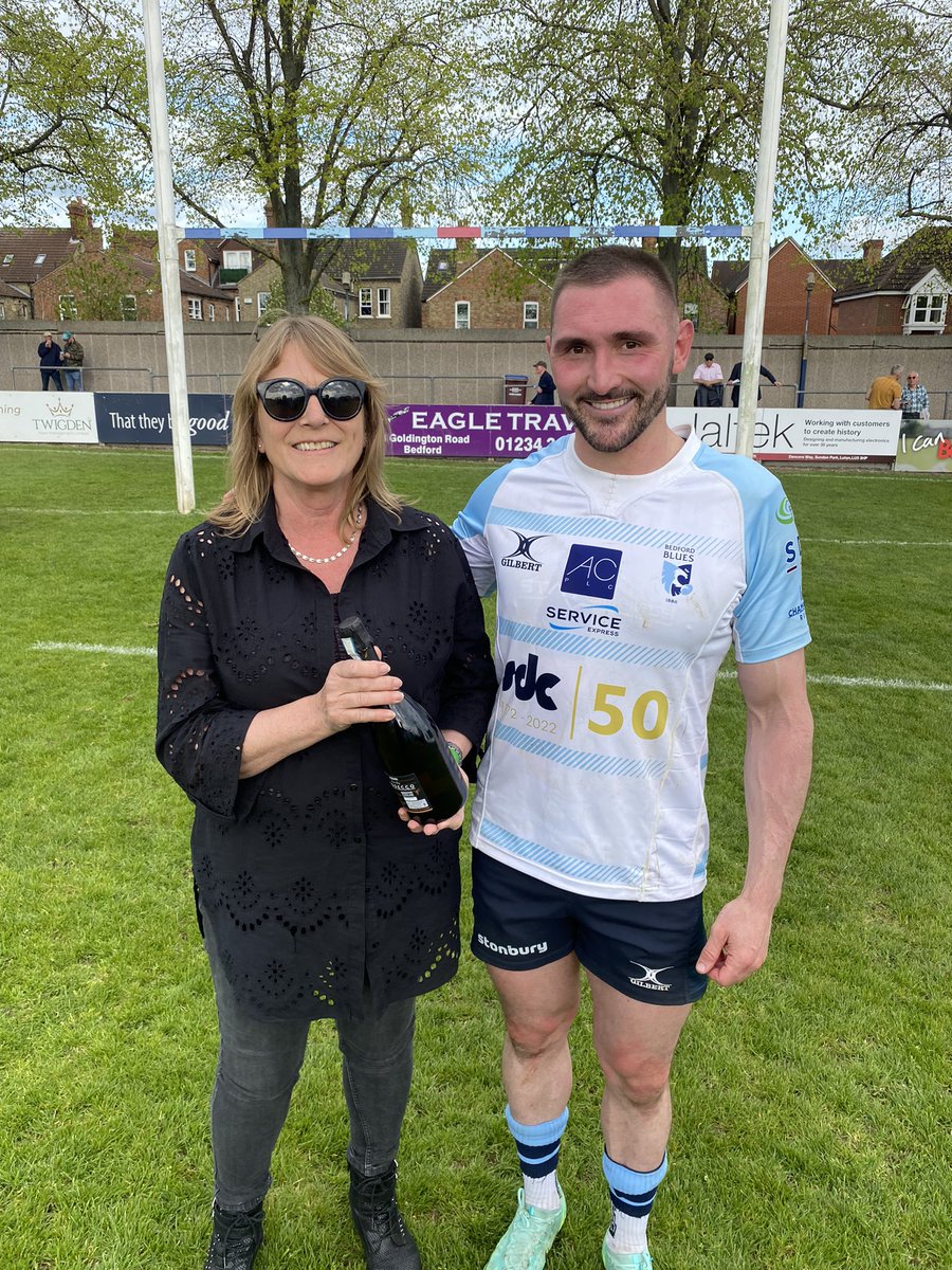 🍾 A difficult afternoon but this man was just unreal… a huge congratulations to <a href="/RichLane1/">Rich Lane</a> who is your <a href="/Eagletravel1/">Eagle Travel Bedford</a> Man of the Match 🙌

#BluesFamily #BedfordisBlue