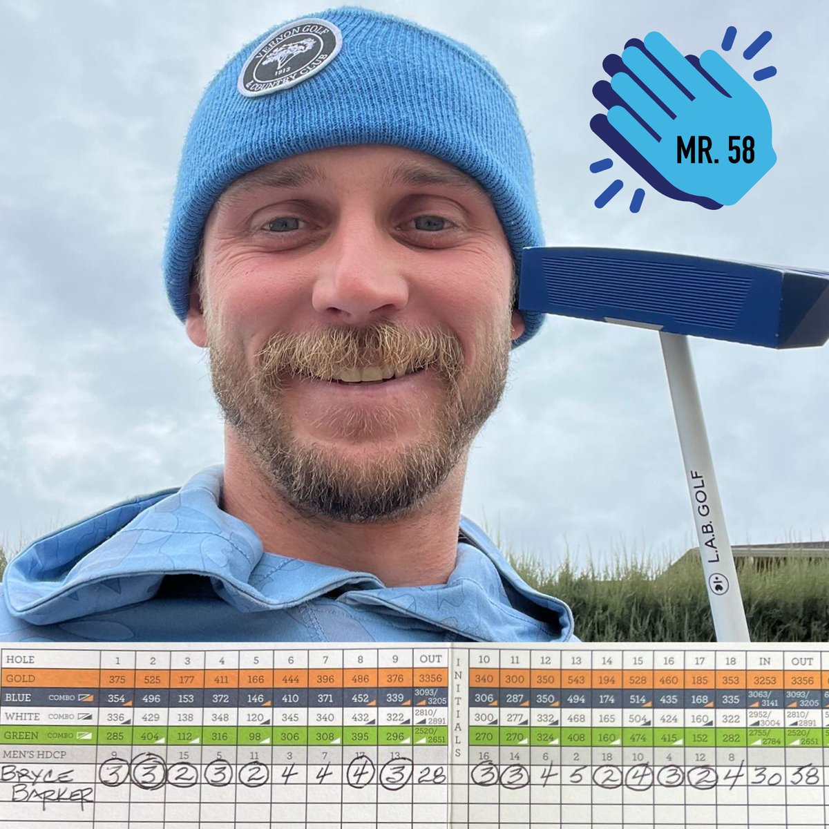 Bryce Barker goes out of his way to say very nice things about our putters as he chases his tour card. We're glad we could help him with something. Hellava round, bud!  ⁣
⁣
⬇️ Share your lowest score in the comments. #untorqueyourself