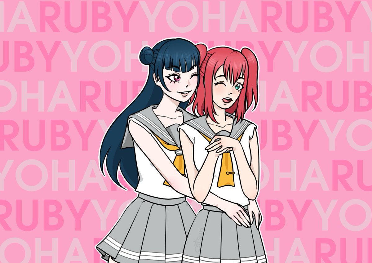 angry_catsun's tweet photo. Another redraw, but with YohaRuby ๐
#ArtistOnTwitter #lovelive #yoshikotsushima #YOHANE #rubykurosawa #yoharuby https://t.co/YjRWc7h0ri