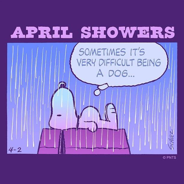 Charlie Brown on Twitter "Almost done with April showers"