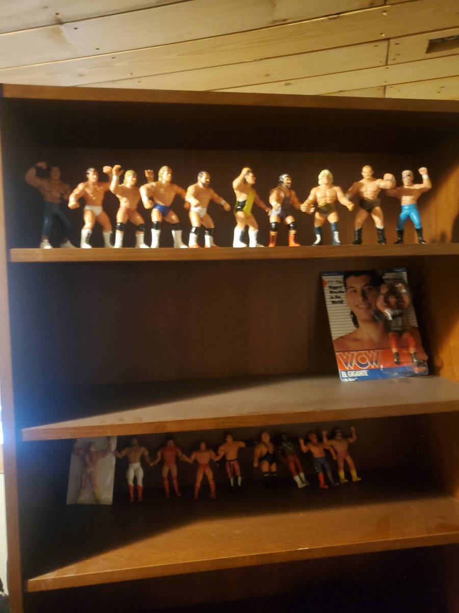 Isuckatnames66's tweet photo. @WrestleFig90s Love that custom cell and yellow ring! I gotta work on my displays, get my rings setup, and make room for bendies and Galoobs. Figlife. https://t.co/FgLbphoWat