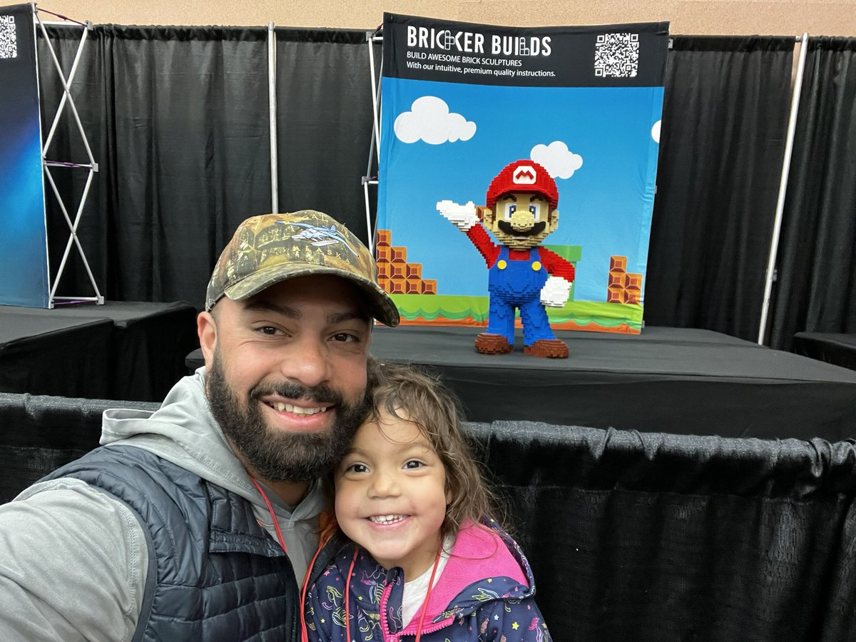 Nerd_Caster's tweet photo. Brick Fest 2023 with my munchkin #brickfestlive #LEGO #supermario #girldad #RainyDay #legonews https://t.co/eAgmvAYqY7