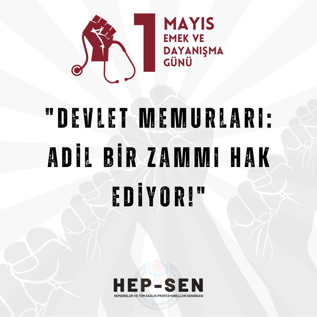 "Devlet memurları: adil bir zammı hak ediyor!"

#Memur1MayısıBekliyor