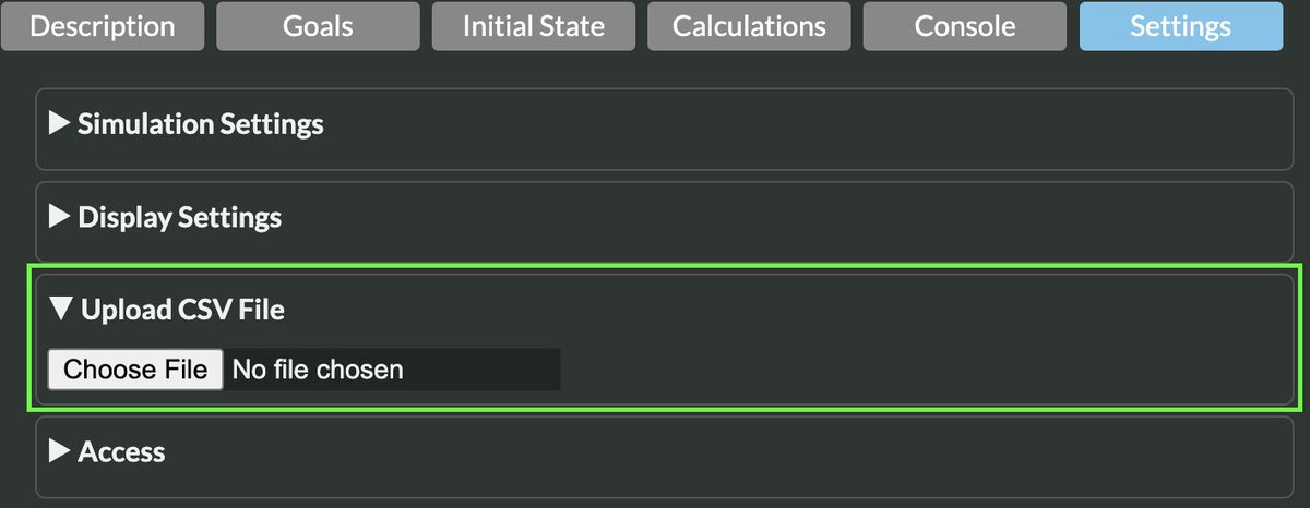 You can now upload a csv file into Tychos and then reference that data in your scenario using a simple API. Here is the link to the documentation to learn more:
docs.tychos.org/docs/learn/lan…
