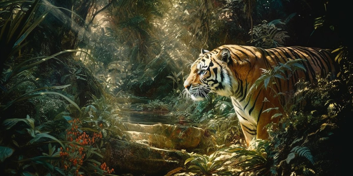 Thomberard's tweet photo. Midjourney is getting scary good and I'm kinda loving it! I genuinely cannot believe this is Ai  🤯🤯  I've just created a collection of different unique lions, tigers and panthers so here's a few if the results:
#AIart #midjourneyv5 #AIArtworks #ai https://t.co/rkM8XaJEsL